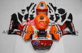 Honda CBR600RR Fairing Kit (2024-2025) Red, Orange, White, Black Repsol Satu HATI at KingsMotorcycleFairings.com