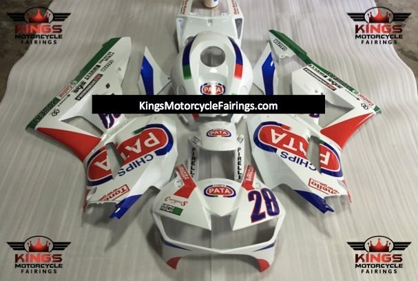 Honda CBR600RR Fairings (2024-2025) White, Red, Blue, Green PATA 28 at KingsMotorcycleFairings.com