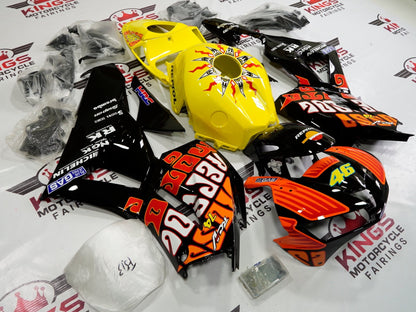 Honda CBR600RR Fairing Kit (2026) Black, Orange, Red, Yellow Rossi at KingsMotorcycleFairings.com