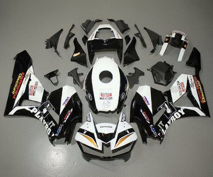 Honda CBR600RR Fairing Kit (2026) White, Black Playboy at KingsMotorcycleFairings.com