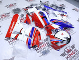 Honda CBR600RR Fairing Kit (2026) White, Blue, Red, Stripe at KingsMotorcycleFairings.com