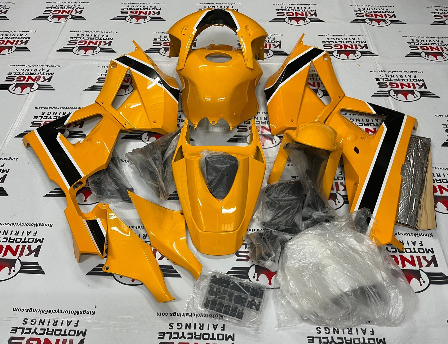 Honda CBR600RR Fairing Kit (2026) Yellow, Black, White at KingsMotorcycleFairings.com