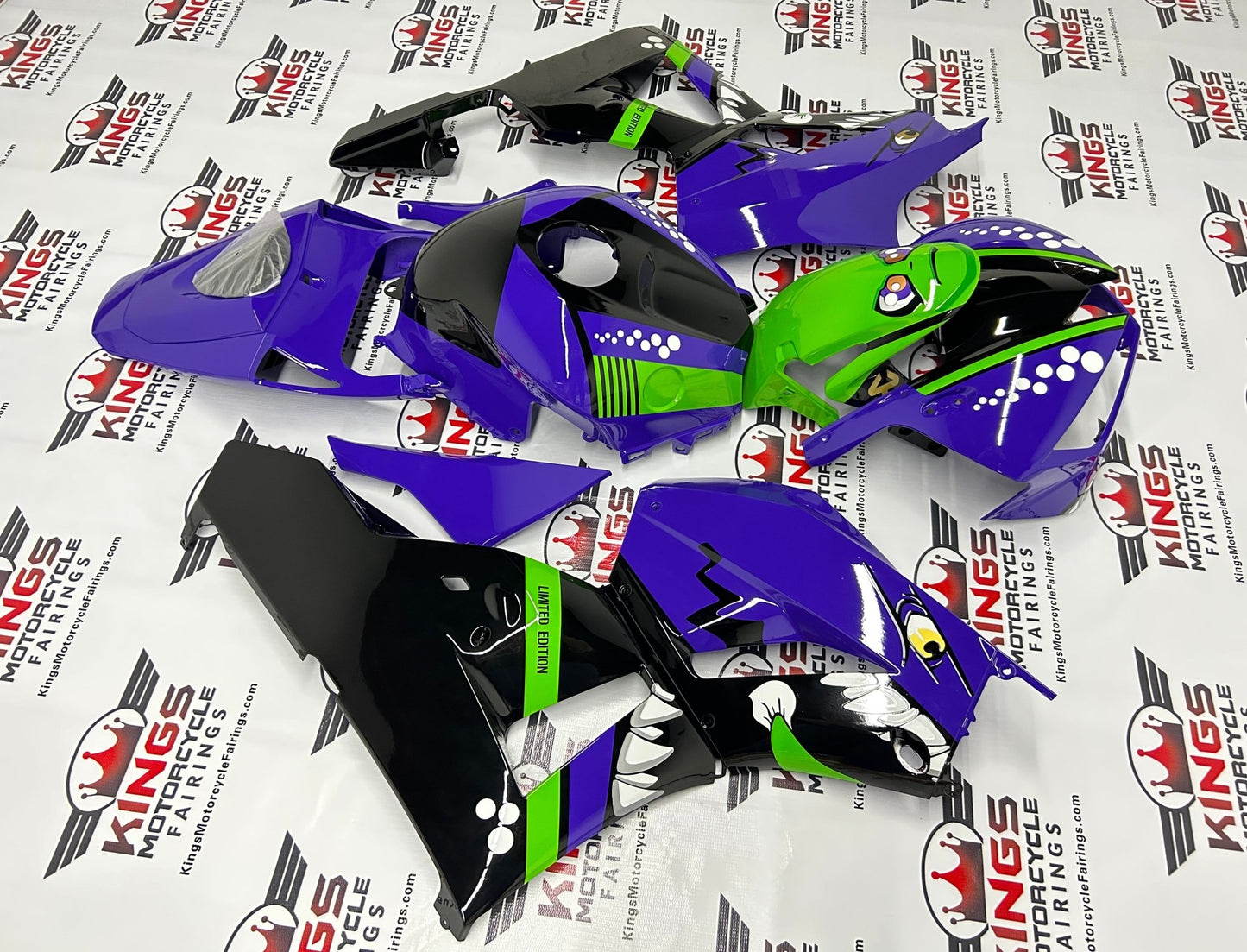 Honda CBR600RR Fairing Kits (2024-2025) Purple, Black, Green Creature at KingsMotorcycleFairings.com