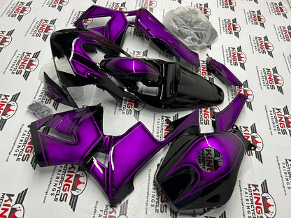 Honda CBR600RR Fairing Set (2003-2004) Black, Purple Custom from KingsMotorcycleFairings.com