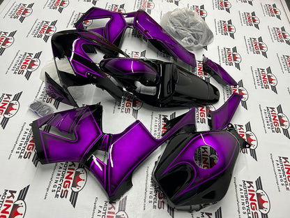 Honda CBR600RR Fairing Set (2003-2004) Purple, Black Custom from KingsMotorcycleFairings.com