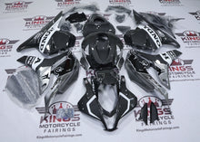 Honda CBR600RR Fairings (2009-2012) Faux Carbon Fiber, Silver, White Bull from KingsMotorcycleFairings.com
