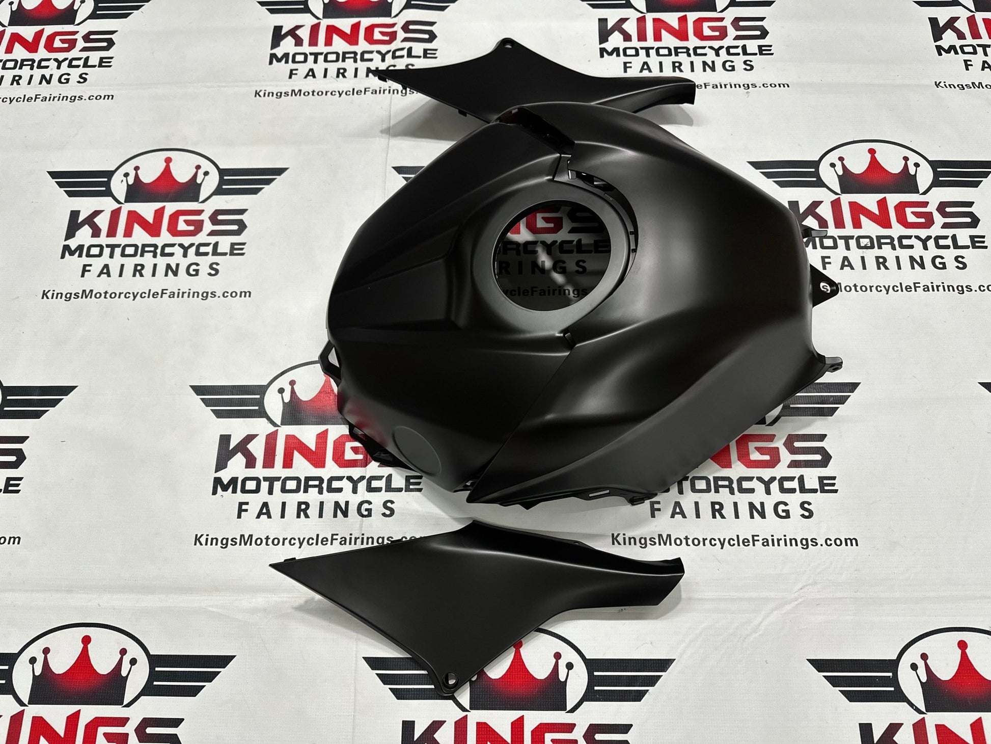 Honda CBR600RR Fairing Set (2024-2025) Flat Black, White Repsol at KingsMotorcycleFairings.com