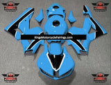 Honda CBR600RR Fairing Set (2024-2025) Light Blue, Black, White at KingsMotorcycleFairings.com