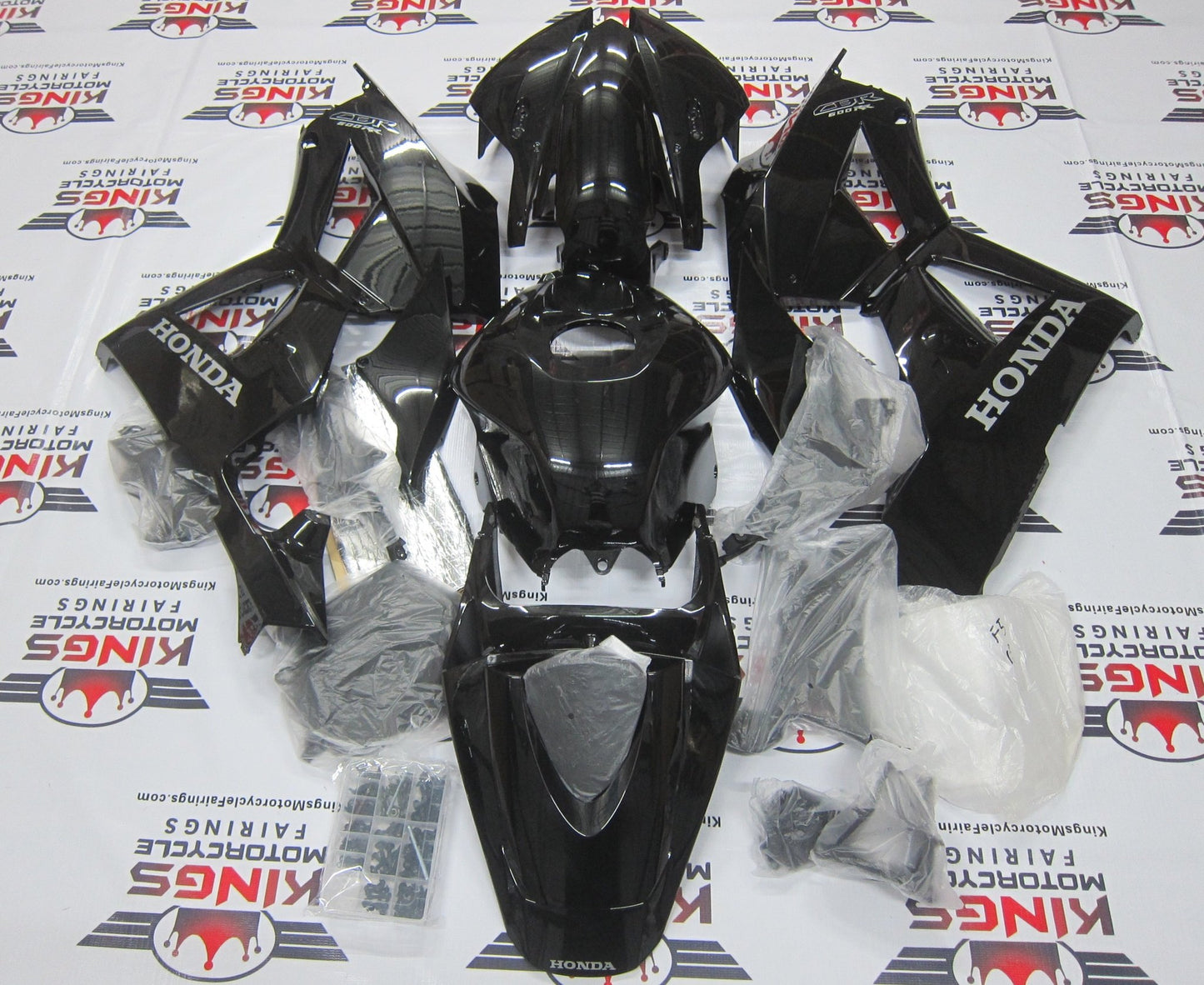 Honda CBR600RR Fairing Set (2026) Black, Silver from KingsMotorcycleFairings.com