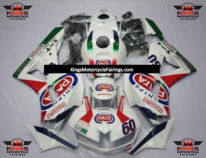 Honda CBR600RR Fairing kit (2024-2025) White Pata at KingsMotorcycleFairings.com