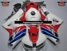 Honda CBR600RR Fairing kit (2024-2025) White, Red, Blue Stripe HRC at KingsMotorcycleFairings.com
