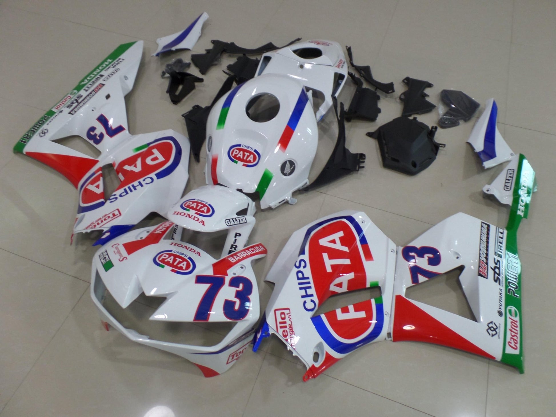 Honda CBR600RR Fairing kit (2024-2025) White, Red, Blue, Green PATA 73 at KingsMotorcycleFairings.com