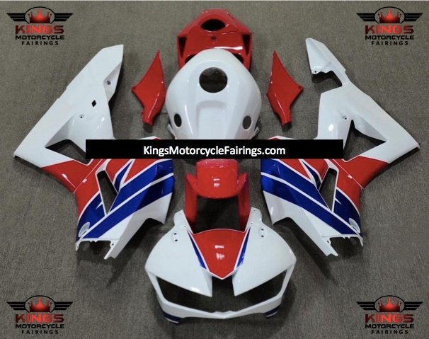Honda CBR600RR Fairing kit (2024-2025) White, Red, Blue at KingsMotorcycleFairings.com