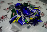 Honda CBR 600RR Fairings (2003-2004) Blue, Yellow Movistar at KingsMotorcycleFairings.com