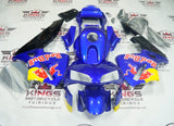 Honda CBR600RR Fairings (2003-2004) Blue, Black, Yellow, Red Bull at KingsMotorcycleFairings.com