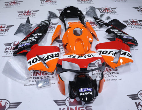 Honda CBR600RR Fairings (2003-2004) Orange Repsol Gas at KingsMotorcycleFairings.com