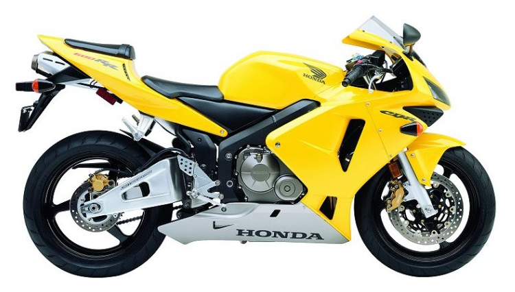 Honda CBR600RR Fairings (2003-2004) Yellow, Silver, Black at KingsMotorcycleFairings.com