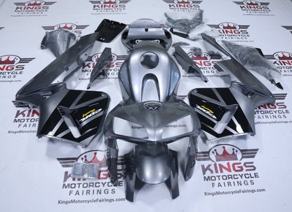 Honda CBR600RR Fairings (2005-2006) Dark Silver, Black Wings at KingsMotorcycleFairings.com