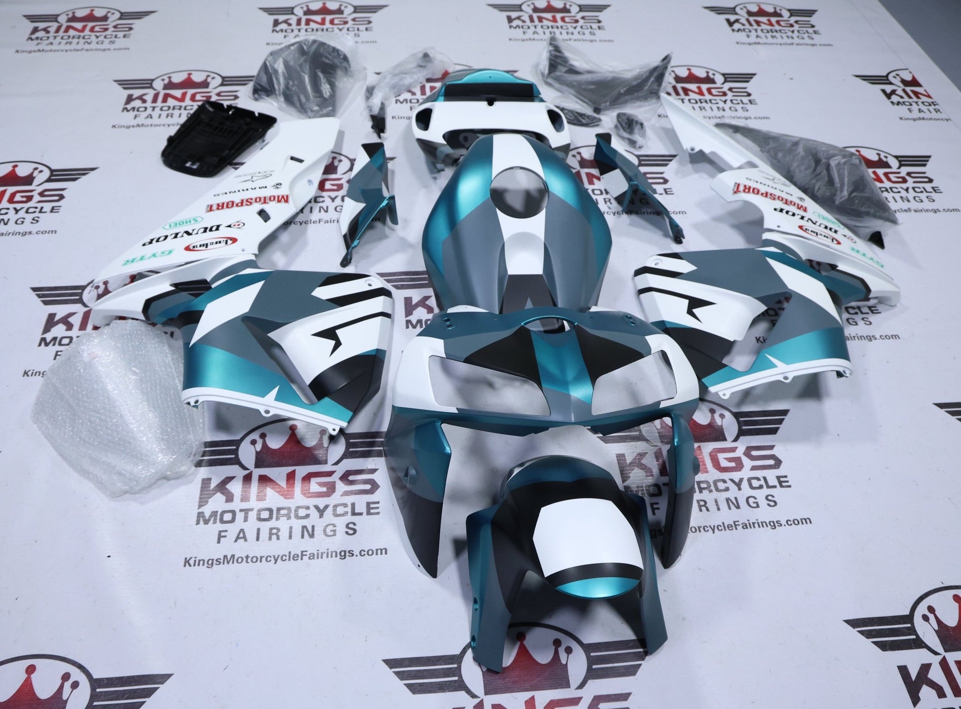 Honda CBR600RR Fairings (2005-2006) Matte Green Camouflage at KingsMotorcycleFairings.com