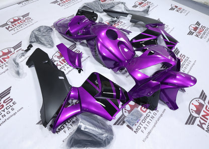 Honda CBR600RR Fairings (2005-2006) Purple, Black, Matte Black at KingsMotorcycleFairings.com