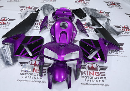 Honda CBR600RR Fairings (2005-2006) Purple, Black, Matte Black from KingsMotorcycleFairings.com
