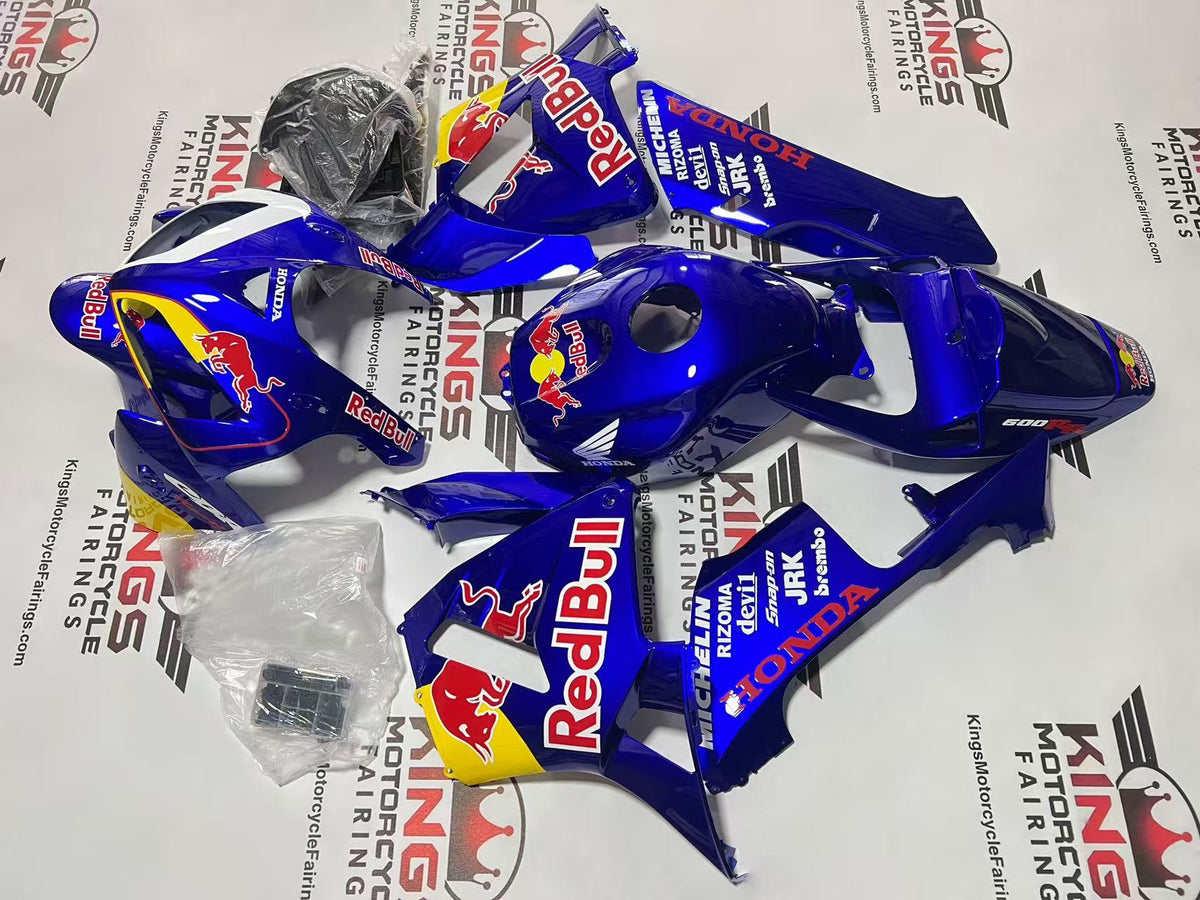 Honda CBR600RR Fairings (2005-2006) RedBull Blue, Yellow, White from KingsMotorcycleFairings.com