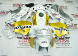 Honda CBR600RR Fairings (2005-2006) White, Gold, Black Repsol at KingsMotorcycleFairings.com