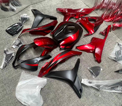 Honda CBR600RR Fairings (2007-2008) Burgundy Red, Matte Black at KingsMotorcycleFairings.com