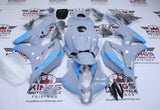 Honda CBR600RR Fairings (2007-2008) Gray, Light Blue at KingsMotorcycleFairings.com