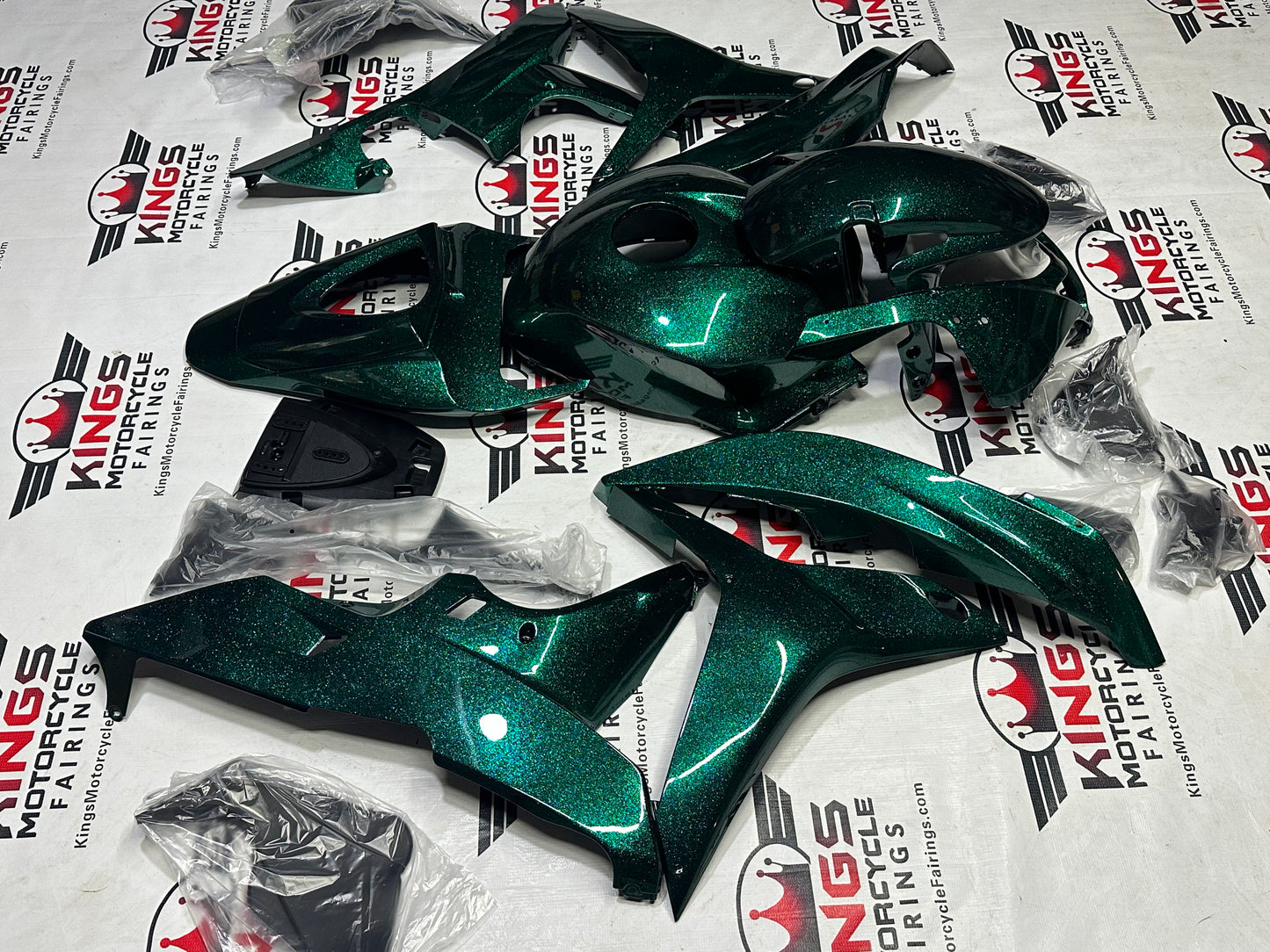 Honda CBR600RR Fairings (2007-2008) Green Metallic Pearl Flake from KingsMotorcycleFairings.com