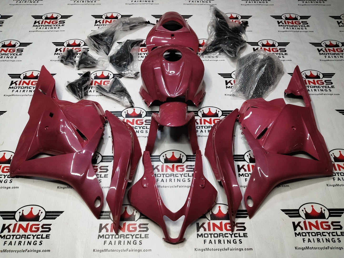 Honda CBR600RR Fairings (2007-2008) Light Red Wine at KingsMotorcycleFairings.com