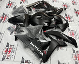 Honda CBR 600RR Fairings (2007-2008) Matte Black, White Repsol at KingsMotorcycleFairings.com