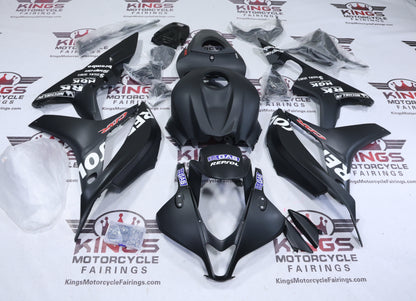 Honda CBR600RR Fairings (2007-2008) Matte Black, White Repsol at KingsMotorcycleFairings.com