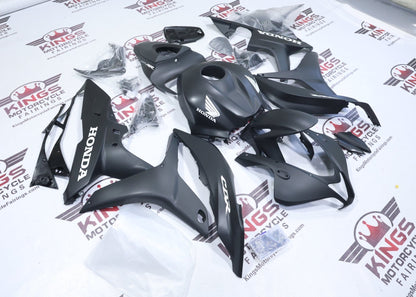 Honda CBR600RR Fairings (2007-2008) Matte Black, White from KingsMotorcycleFairings.com