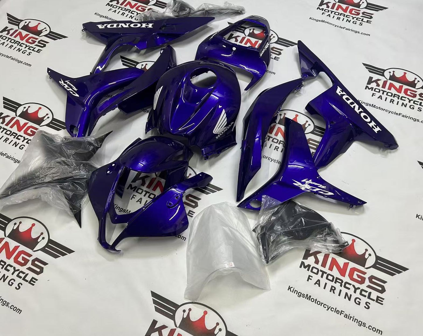 Honda CBR600RR Fairings (2007-2008) Purple Violet, White from KingsMotorcycleFairings.com