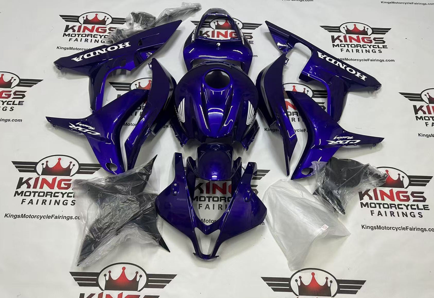 Honda CBR600RR Fairings (2007-2008) Purple, White Wings at KingsMotorcycleFairings.com