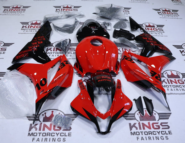 Honda CBR600RR Fairings (2007-2008) Repsol Red, Black at KingsMotorcycleFairings.com