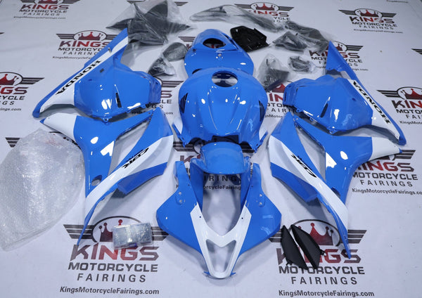 Honda CBR600RR Fairings (2009-2012) Blue, White Stripe, Black from KingsMotorcycleFairings.com