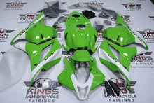 Honda CBR600RR Fairings (2009-2012) Green, White Stripe, Black at KingsMotorcycleFairings.com
