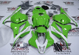 Honda CBR600RR Fairings (2009-2012) Green, White Stripe, Black at KingsMotorcycleFairings.com