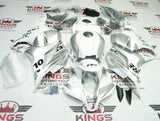 Honda CBR600RR Fairings (2009-2012) Pearl White, Silver Repsol at KingsMotorcycleFairings.com