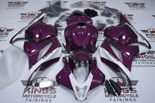 Honda CBR600RR Fairings (2009-2012) Purple, White Stripe, Black at KingsMotorcycleFairings.com