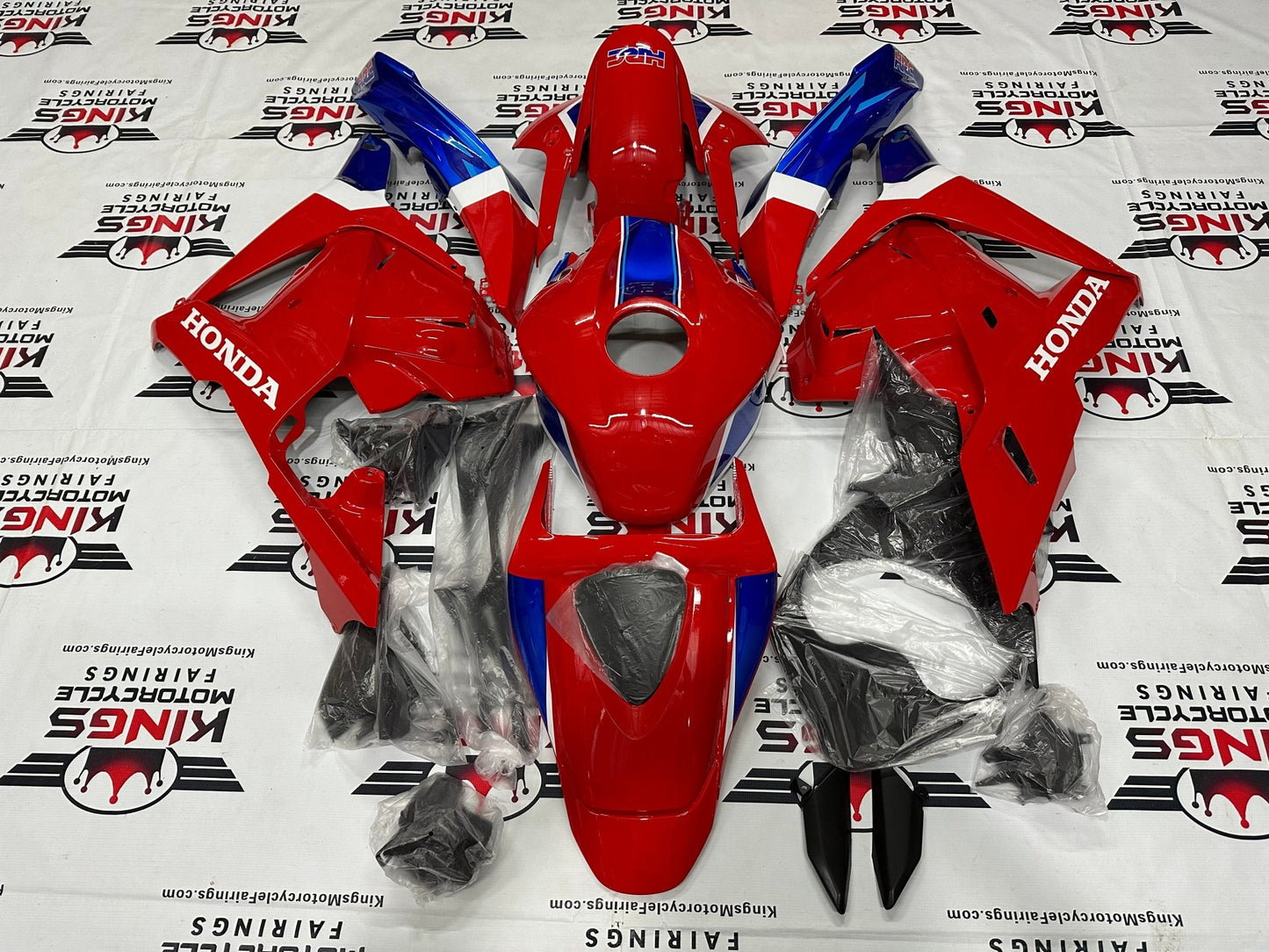 Honda CBR600RR Fairings (2009-2012) Red, Blue, White HRC from KingsMotorcycleFairings.com