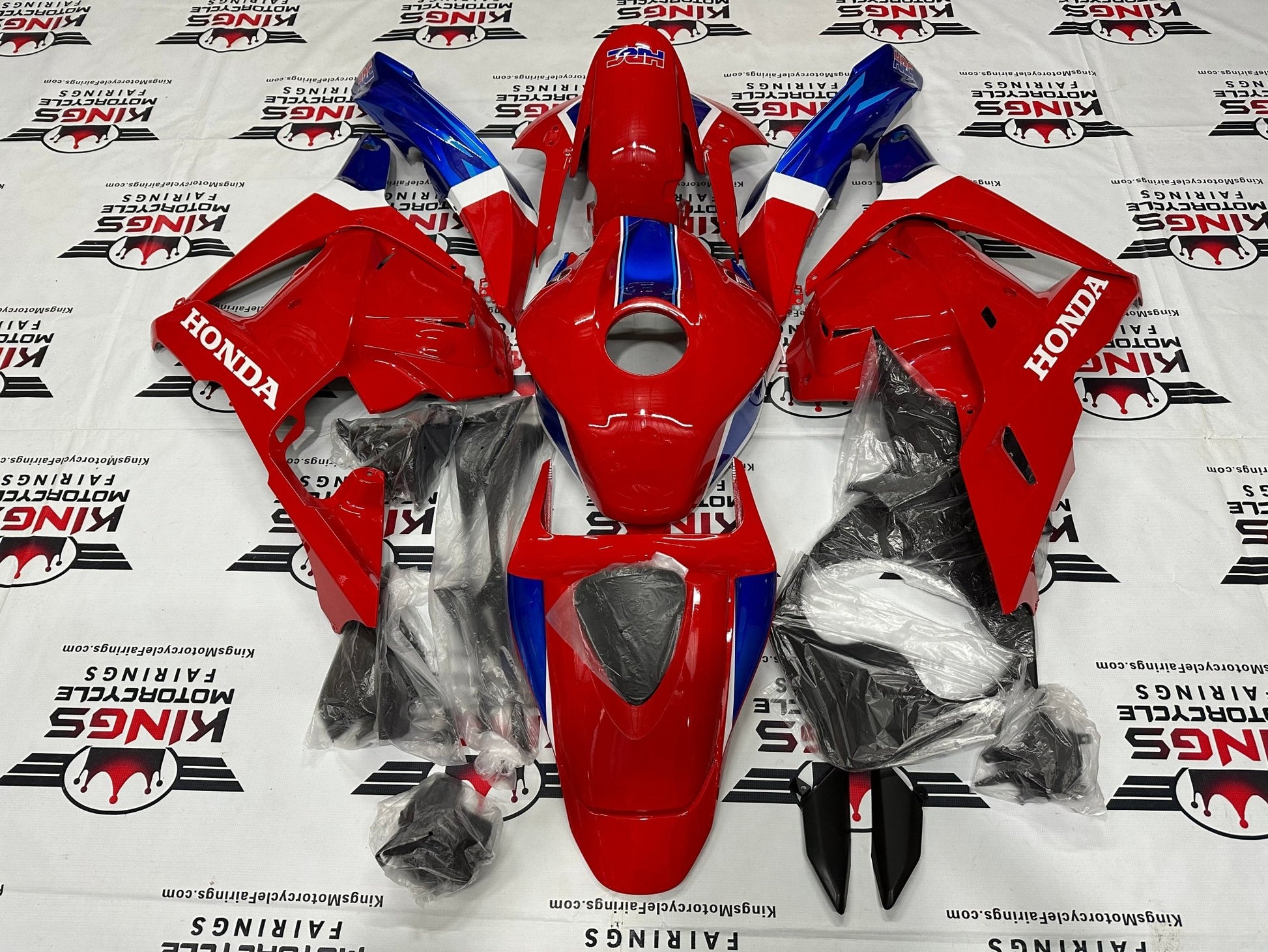 Honda CBR600RR Fairings (2009-2012) Red, White, Blue HRC from KingsMotorcycleFairings.com