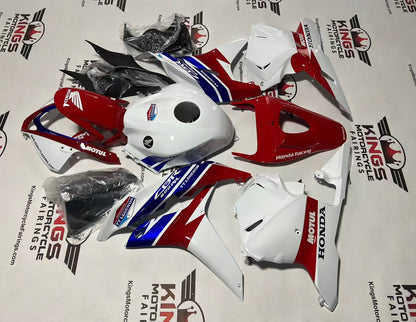 Honda CBR600RR Fairings (2009-2012) TT Legends White, Red, Blue from KingsMotorcycleFairings.com