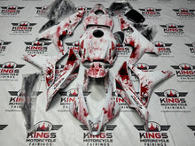 Honda CBR600RR Fairings (2009-2012) White, Red Blood Splatter at KingsMotorcycleFairings.com