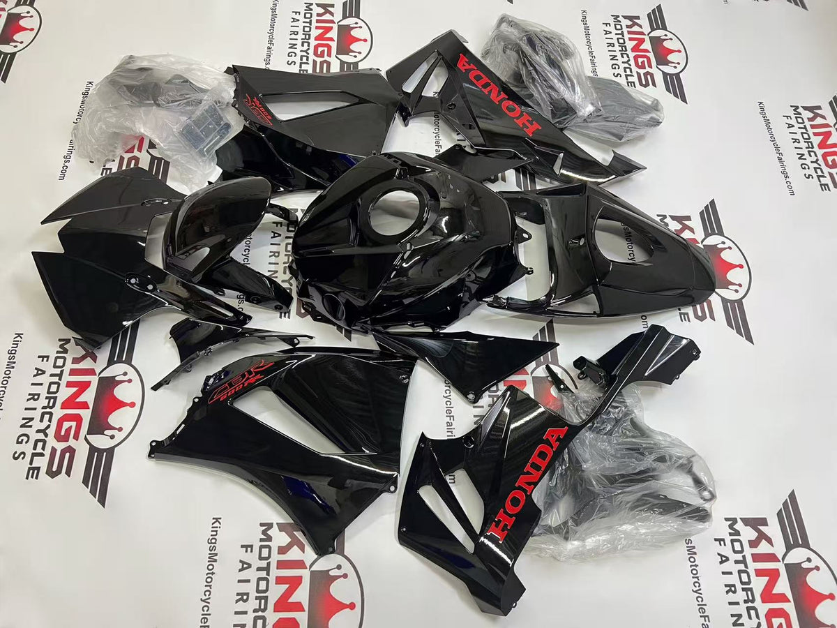 Honda CBR600RR Fairings (2013-2023) Black Gloss, Red from KingsMotorcycleFairings.com