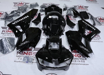 Honda CBR600RR Fairings (2013-2023) Gloss Black, White from KingsMotorcycleFairings.com