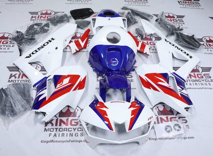 Honda CBR600RR Fairings (2013-2023) HRC White, Red, Blue from KingsMotorcycleFairings.com