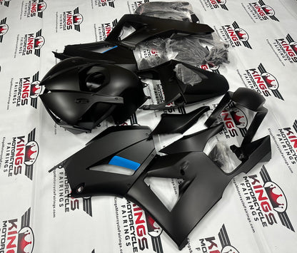 Honda CBR 600RR Fairing Set (2013-2023) Matte Black, Blue at KingsMotorcycleFairings.com